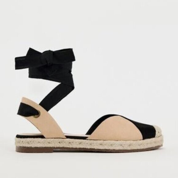 ZARA 2 TONES COMBO Espadrilles size 36 / size 6 /More like a 7M - Picture 1 of 10